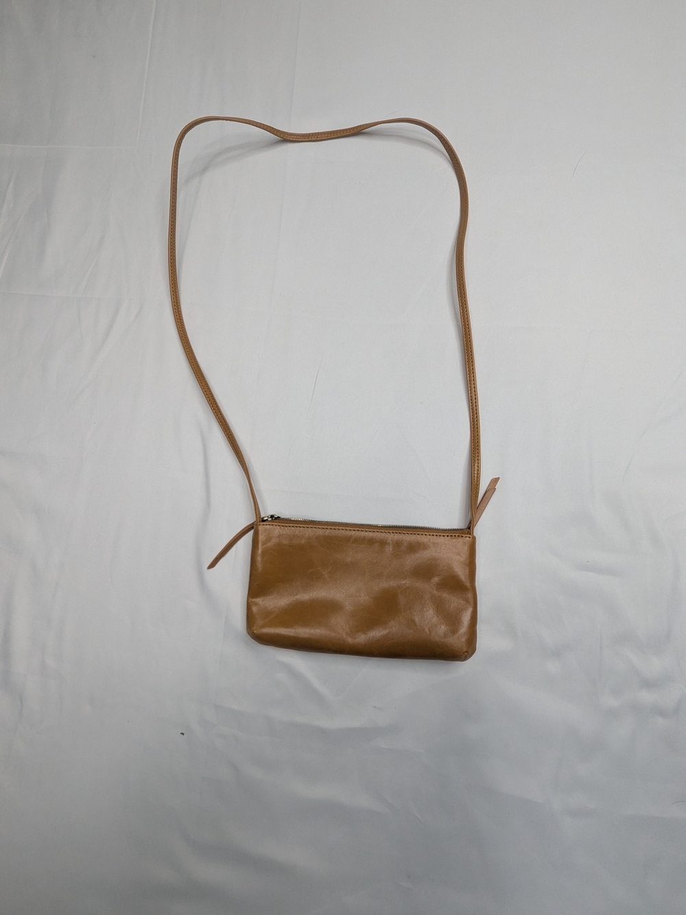HOBO International Tan Leather Crossbody Pouch / Purse - Picture 7 of 16